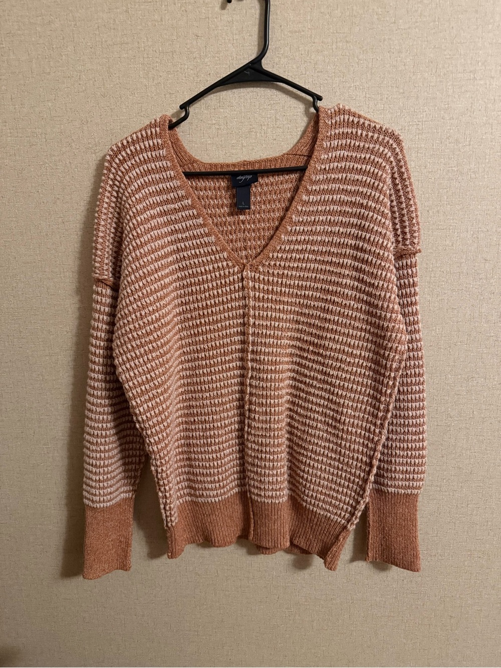 DaytripCozy V-Neck Knit Sweater in Dusty Rose